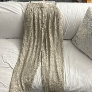 Sequinned Flowy Pant Trouser
